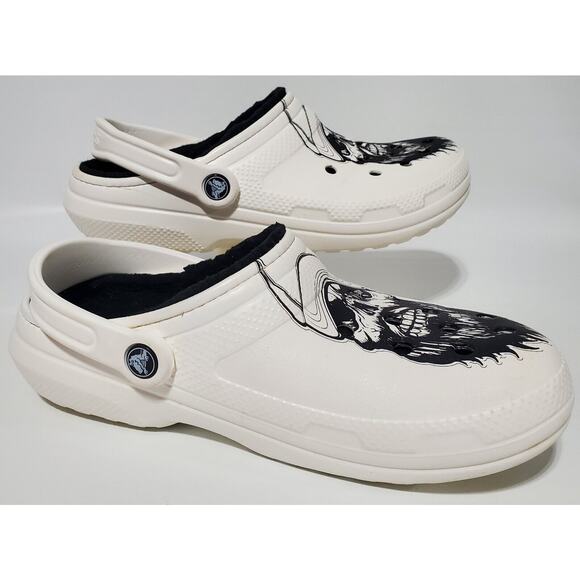 Luke Combs Special Edition Skull CROCS Lined Size Men 8 Women 10 White main image 8
